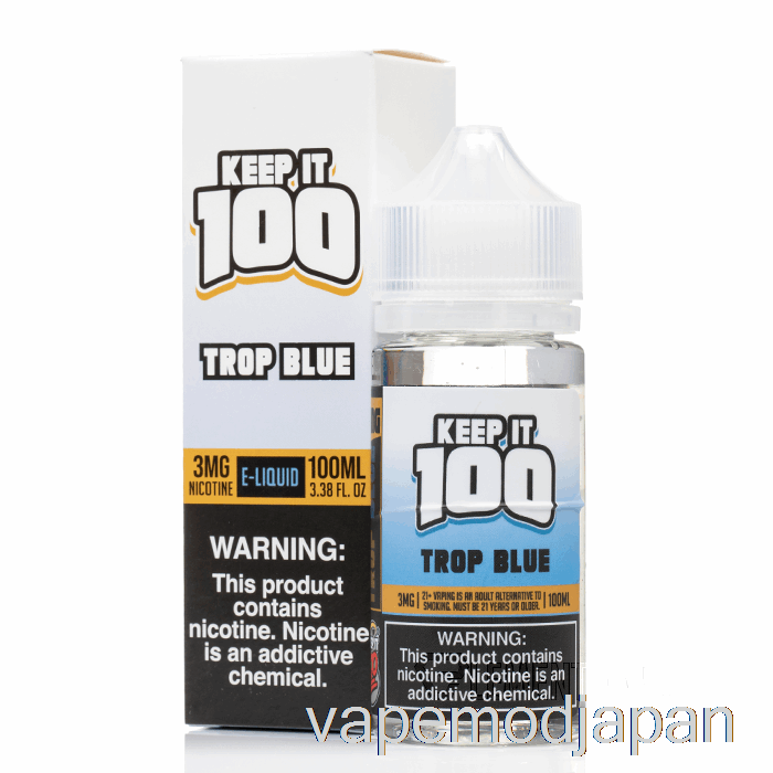 VAPE ジャパン トロップブルー - キープイット 100 電子リキッド - 100ml 6mg